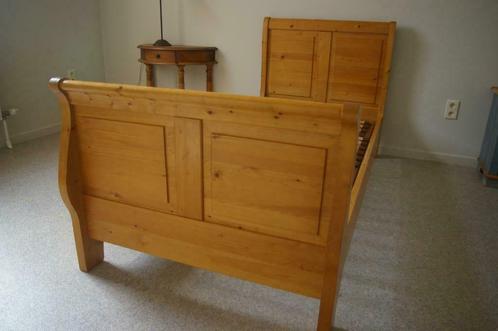 Grenen bed, Maison & Meubles, Chambre à coucher | Lits, Utilisé, Une personne, 90 cm, 200 cm, Bois, Brun, Réglable, Enlèvement