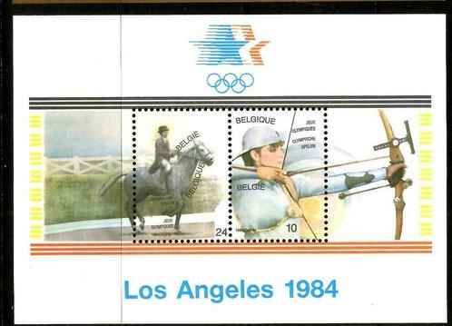 België 1984 Olympische spelen in L.A. OBP Blok 60**, Postzegels en Munten, Postzegels | Europa | België, Postfris, Orginele gom