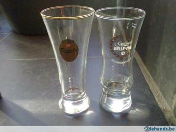 Lot van 6 Belle-Vue en 6 Carlsberg glazen beschikbaar voor biedingen
