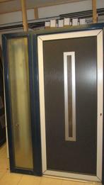 Ral7016 Pvc deuren staalversterkt ,5puntslot ,1/2dubbel glas, Nieuw, 80 tot 100 cm, Buitendeur, Ophalen