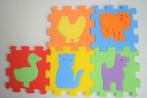 5 rubberen puzzelstukken 11 cm x 11 cm, Ophalen of Verzenden, Minder dan 10 stukjes