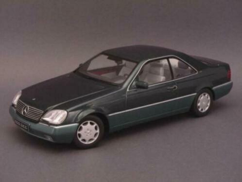 1:18 KK-Scale Mercedes 600 SEC C140 1992 metallic-darkgreen, Hobby & Loisirs créatifs, Voitures miniatures | 1:18, Neuf, Voiture