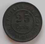 Belgium 1915 - 25 Cent Zink/Duitse bezetting/Albert I - Pr, Losse munt, Verzenden