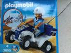 Playmobil 3655 POLITIEMEDEWERKER - QUAD, Kinderen en Baby's, Speelgoed | Playmobil, Complete set, Zo goed als nieuw, Ophalen