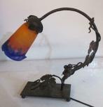 art deco smeedijzer staanlamp tafellamp Muller Luneville 25, Antiek en Kunst, Verzenden