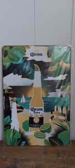 Metalen reclamebord Corona bier, Nieuw, Overige merken, Reclamebord, Plaat of Schild, Verzenden