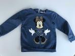 Blauwe trui name it 104 Minnie Mouse, Comme neuf, Name it, Fille, Pull ou Veste