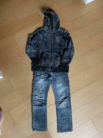 verkleedkleren: zombie/vampierslayer/... Maat 128 (jongen), Ophalen of Verzenden, Gebruikt, 122 t/m 128, Jongen