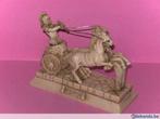 Beeldje: romeinse strijdkar met paarden., Antiek en Kunst, Kunst | Beelden en Houtsnijwerken, Ophalen of Verzenden