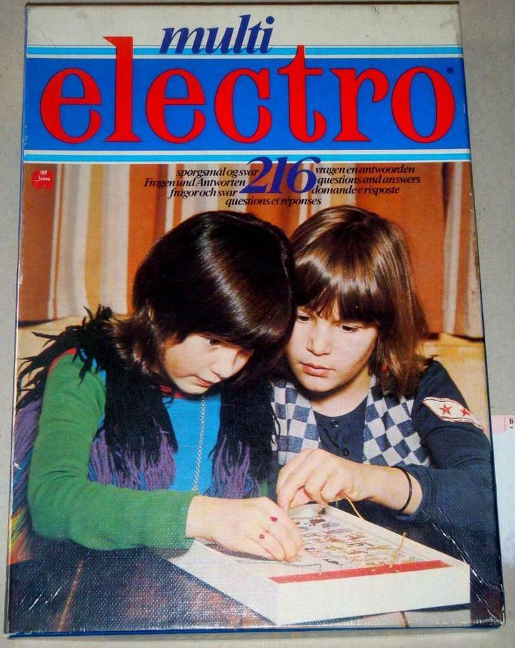Multi Electro Jumbo 620 avec 30 fiches très rares, 1982, Hobby en Vrije tijd, Gezelschapsspellen | Overige, Gebruikt, Ophalen of Verzenden
