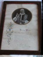 Vaticaans Volle Aflaat certificaat 1939 Paus Pius XII, Gebruikt, Ophalen of Verzenden