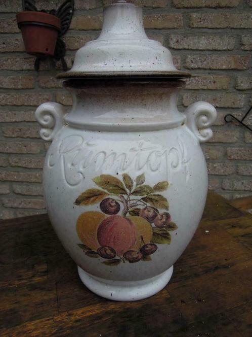 pot rumtoph W. Germany 826-36 fruitmotief vintage 5 liter, Huis en Inrichting, Keuken | Potten en Pannen, Gebruikt, Pot, Bus of Blik