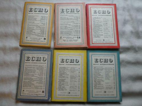 Lot de 6 revues "ECHO" 1946-1947, Livres, Histoire mondiale, Comme neuf, Europe, Enlèvement ou Envoi
