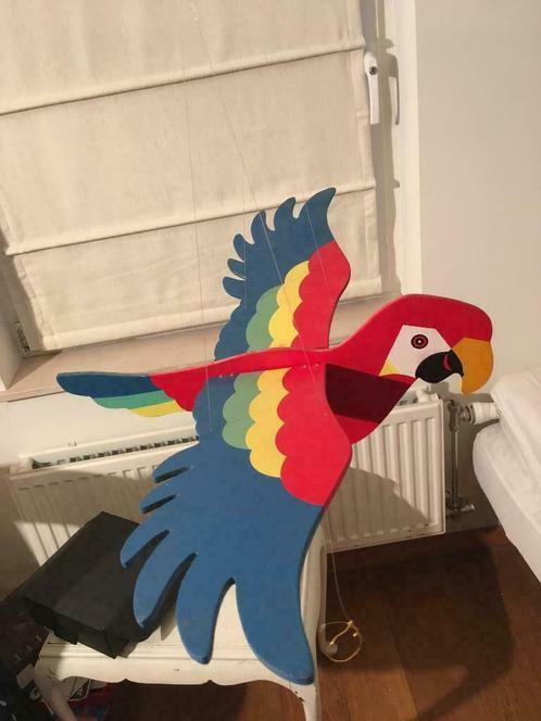 Houten papegaai om aan het plafond te hangen, Kinderen en Baby's, Kinderkamer | Inrichting en Decoratie, Gebruikt, Overige typen