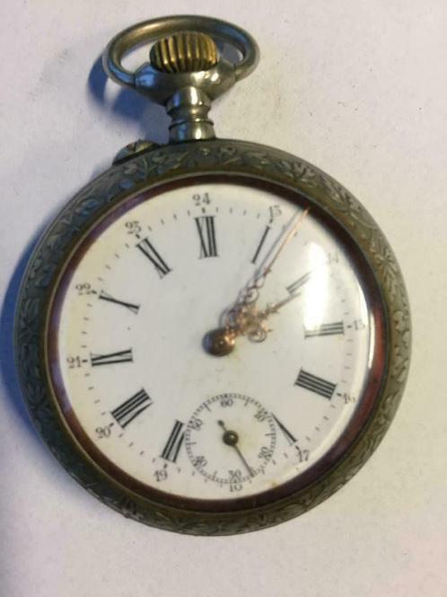 montre gousset antiquité, Handtassen en Accessoires, Horloges | Antiek, Zakhorloge, Staal