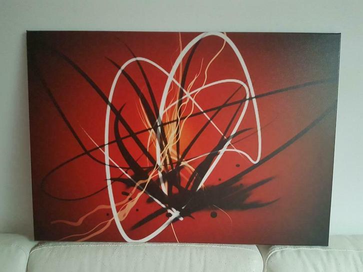 rood design schilderij op canvas 100 x 70, Antiek en Kunst, Kunst | Schilderijen | Modern, Ophalen