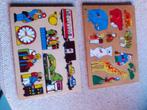 2 houten puzzels, Kinderen en Baby's, Gebruikt, Ophalen of Verzenden