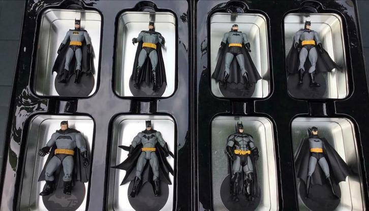 DC Collectibles 75 years of Batman figurines complete set, Collections, Cinéma & Télévision, Comme neuf, Enlèvement ou Envoi