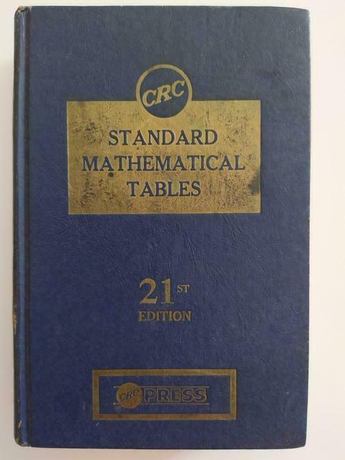 CRC Standard Mathematical Tables, Livres, Livres d'étude & Cours, Utilisé, Enseignement supérieur, Enlèvement ou Envoi