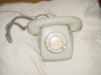 Vintage kiesschijftelefoon grijs, Ophalen of Verzenden