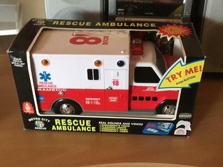 Rescue ambulance, Kinderen en Baby's, Speelgoed |Speelgoedvoertuigen, Gebruikt, Ophalen