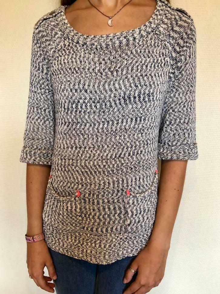 Trui met halve mouwen (Only, XS), Kleding | Dames, Truien en Vesten, Zo goed als nieuw, Maat 34 (XS) of kleiner, Grijs, Ophalen of Verzenden