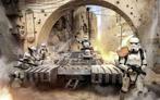Star Wars Tanktrooper fotobehang, vliesbehang 400 x 250 cm, Ophalen of Verzenden, Nieuw, Wanddecoratie