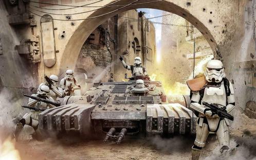 Star Wars Tanktrooper fotobehang, vliesbehang 400 x 250 cm, Kinderen en Baby's, Kinderkamer | Inrichting en Decoratie, Nieuw, Wanddecoratie