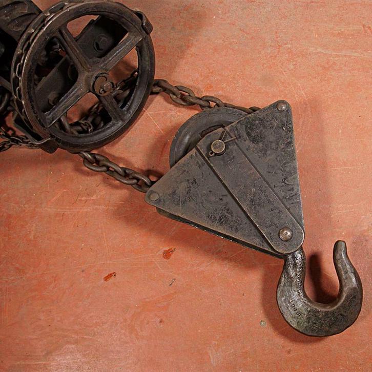 Kettingtakel-Large 2021-031, Antiek en Kunst, Curiosa en Brocante, Ophalen