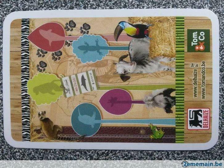 Cartes Delhaize / Tom&Co - Mon parc animalier, Hobby & Loisirs créatifs, Jeux de société | Jeux de cartes, Neuf, Enlèvement ou Envoi