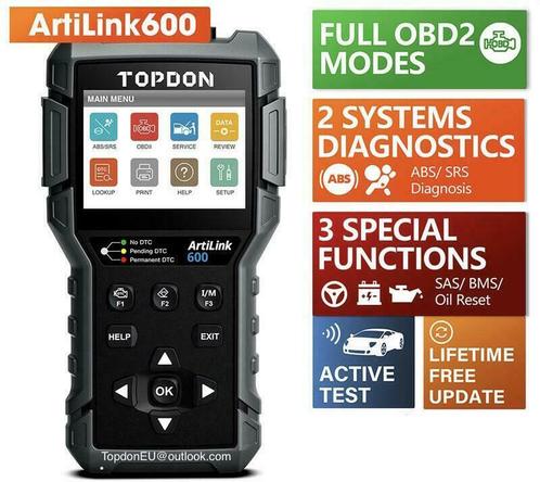 TOPDON ArtiLink600 AL 600 diagnose computer nieuw OBD, Auto diversen, Onderhoudsmiddelen, Ophalen of Verzenden