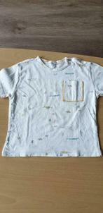 T-shirt Zara taille 92, blanc cassé avec imprimé, Garçon, Chemise ou À manches longues, Comme neuf, Zara
