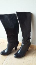 zwarte laarzen Janet&Janet - echt leder, Kleding | Dames, Hoge laarzen, Zo goed als nieuw, Zwart, Ophalen