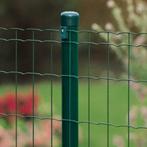Bekaert groene, ronde, metalen palen (diameter 32 en 38 mm), Tuin en Terras, Ophalen of Verzenden, Nieuw, Minder dan 180 cm, Palen