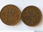 Oude Belgische 20 Centimes 1954 - muntstuk