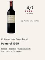 Château Haut-Tropchaud Pomerol 1995, Pleine, France, Enlèvement, Vin rouge