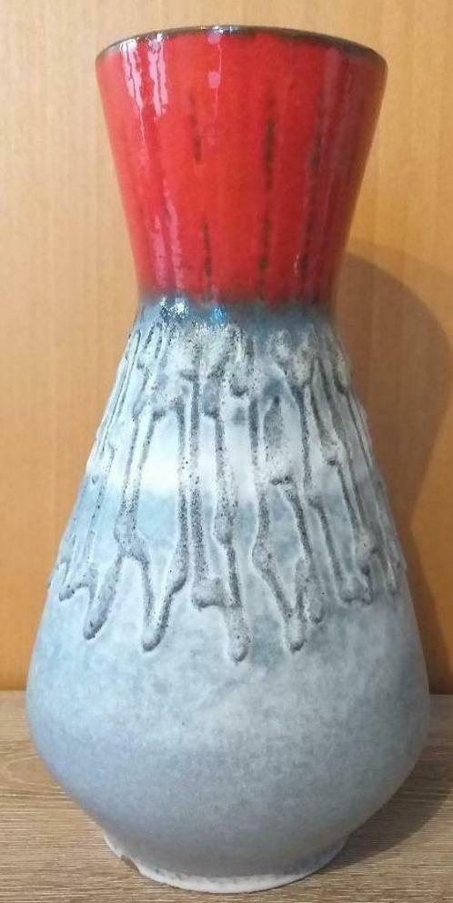 vase Fat lava gris et rouge, Antiquités & Art, Antiquités | Vases, Enlèvement