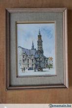 Aquarelle de Jan Korthals "St Truiden", Hobby & Loisirs créatifs, Enlèvement, Utilisé, Aquarelle