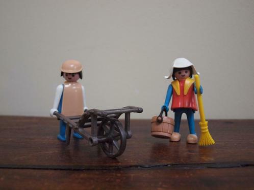 Playmobil 3170y - Middeleeuwse boeren (zeldz. jaren 70), Kinderen en Baby's, Speelgoed | Playmobil, Gebruikt, Complete set, Ophalen of Verzenden