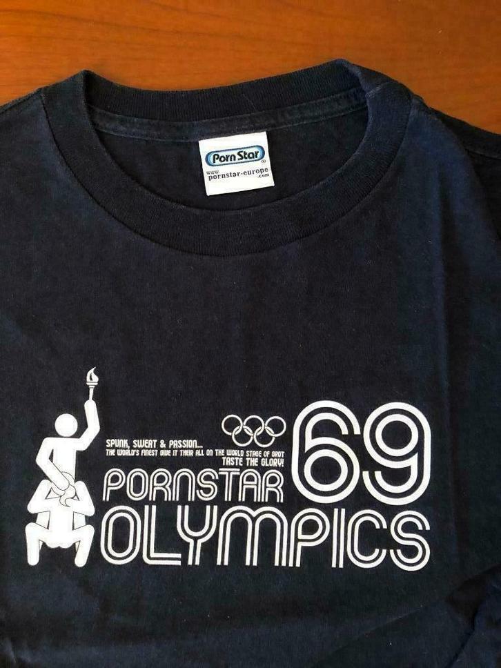 Vintage 90's Pornstar Olympics Skateboard t-shirt., Sport en Fitness, Skateboarden, Skateboard, Ophalen
