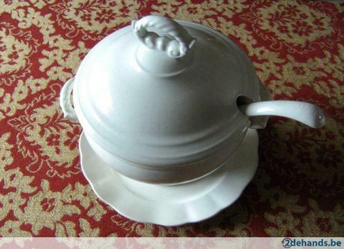 Oude crèmekleurige soepterrine, Antiek en Kunst, Curiosa en Brocante