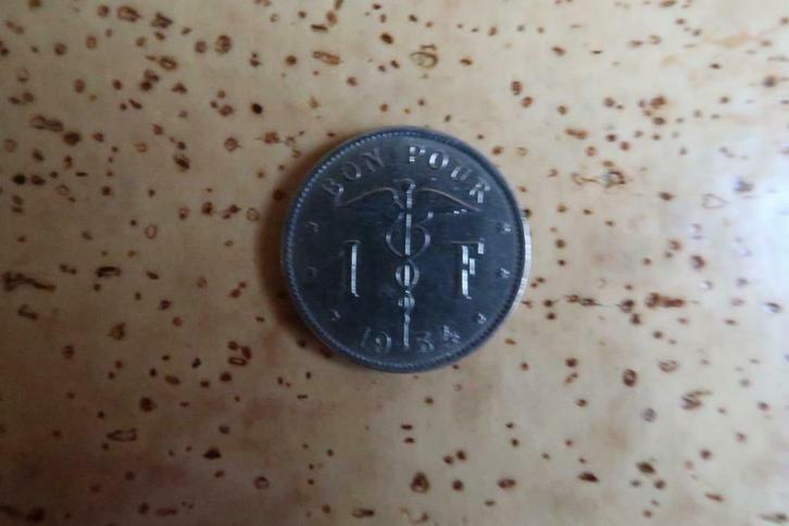 Munten : Koning Albert I – Goed voor 1 Frank, Postzegels en Munten, Munten | België, Losse munt, Ophalen of Verzenden