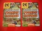 2 Bons de réductions * Monde Sauvage d'Aywaille *, Tickets & Billets, Une personne, Autres types