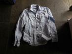 [4726] grijs hemd stretch WE medium -bloes dames-lichtblauw, Kleding | Dames, Blouses en Tunieken, Gedragen, Blauw, Maat 38/40 (M)