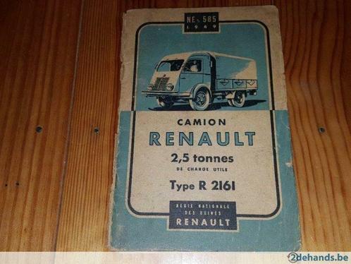 NE 585 1949 Camion Renault 2,5 tonnes type R 2161, Autos : Divers, Modes d'emploi & Notices d'utilisation, Enlèvement ou Envoi
