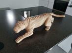 Modern houten sculptuur: Jaguar, Antiek en Kunst, Ophalen