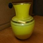 Vaas, Huis en Inrichting, Woonaccessoires | Vazen, Gebruikt, Geel, Ophalen of Verzenden, Glas