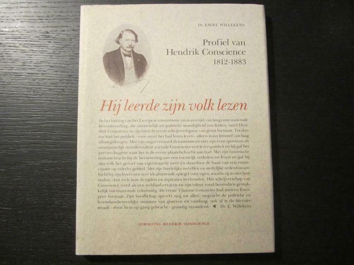 Profiel van Hendrik Conscience 1812 - 1883    E. Willekens, Boeken, Literatuur, Ophalen of Verzenden