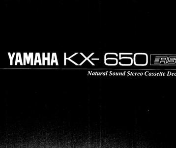 YAMAHA KX-650RS Kwaliteits Cassettedeck. Vaste prijs.