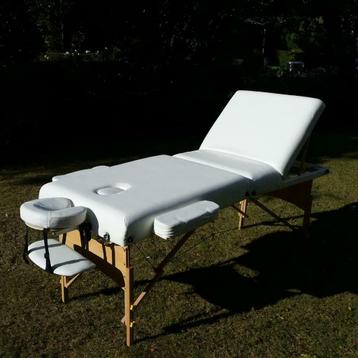 Nieuwe ultra comfortabele 3 zone massagetafel met traagschui